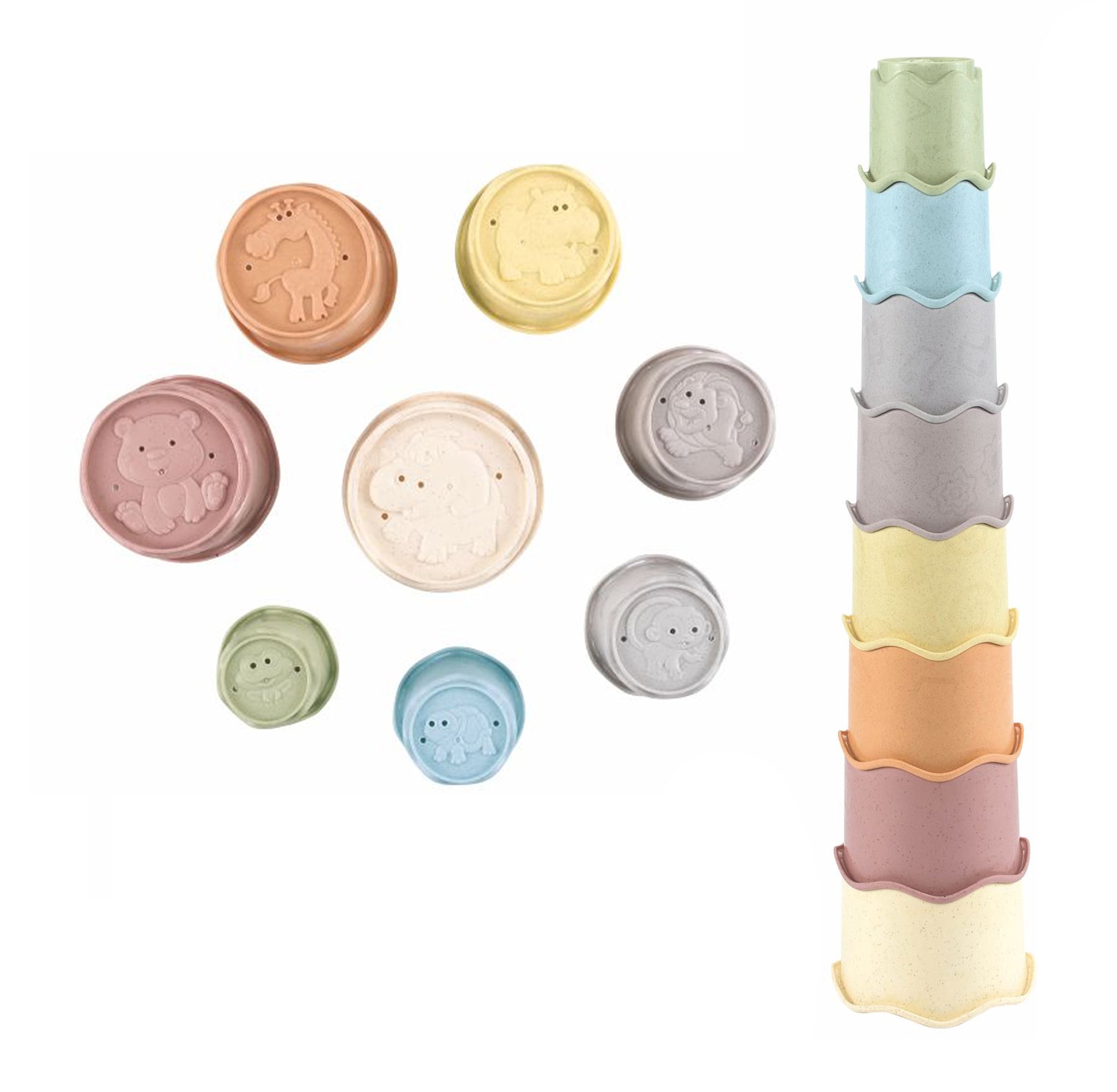 ZIRO stacking cups 8 pcs