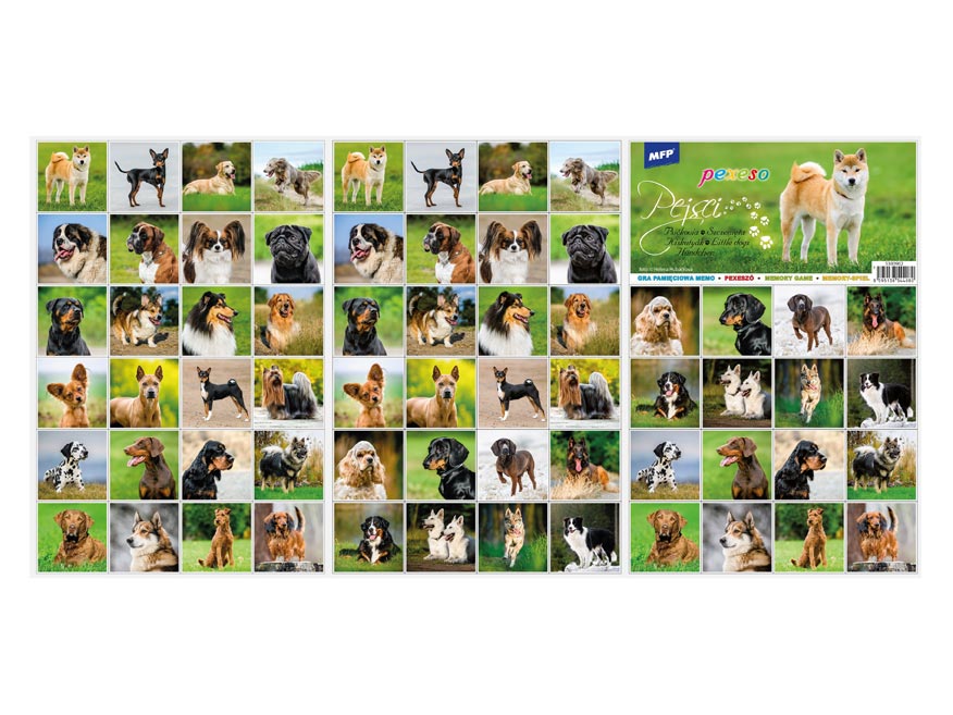 Dogs memory game 3x A4 / Pexeso