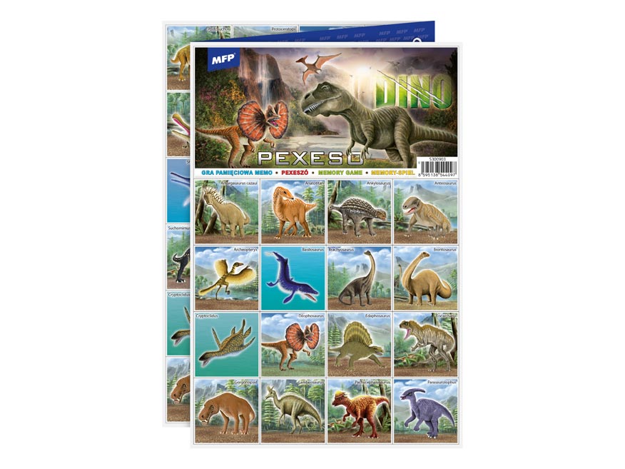 Dinosaur memory game 64 cards / Pexeso
