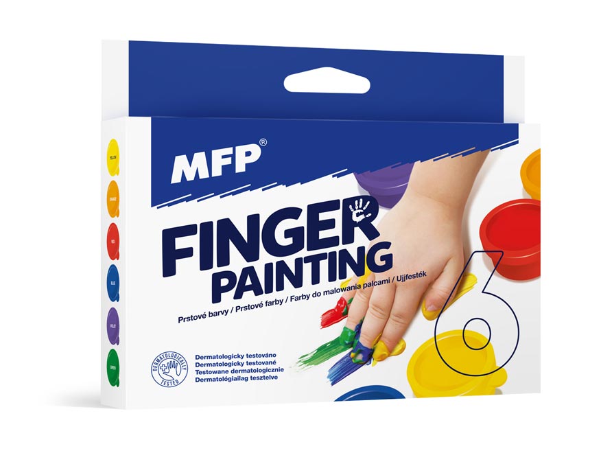 Finger paints set 6 colours