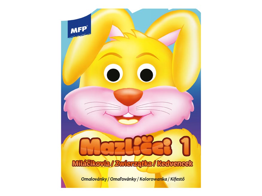 Pets A4 colouring book with movable eyes, 16 pages