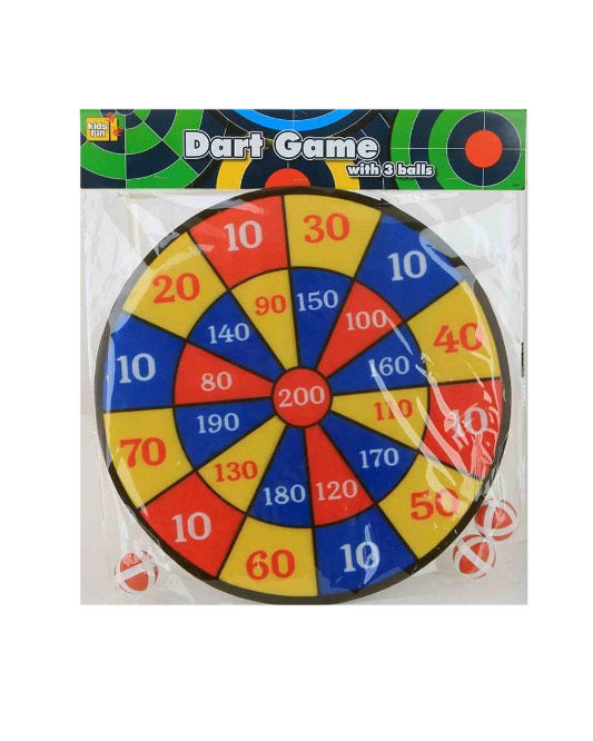 Velcro target game 36 cm with balls and darts