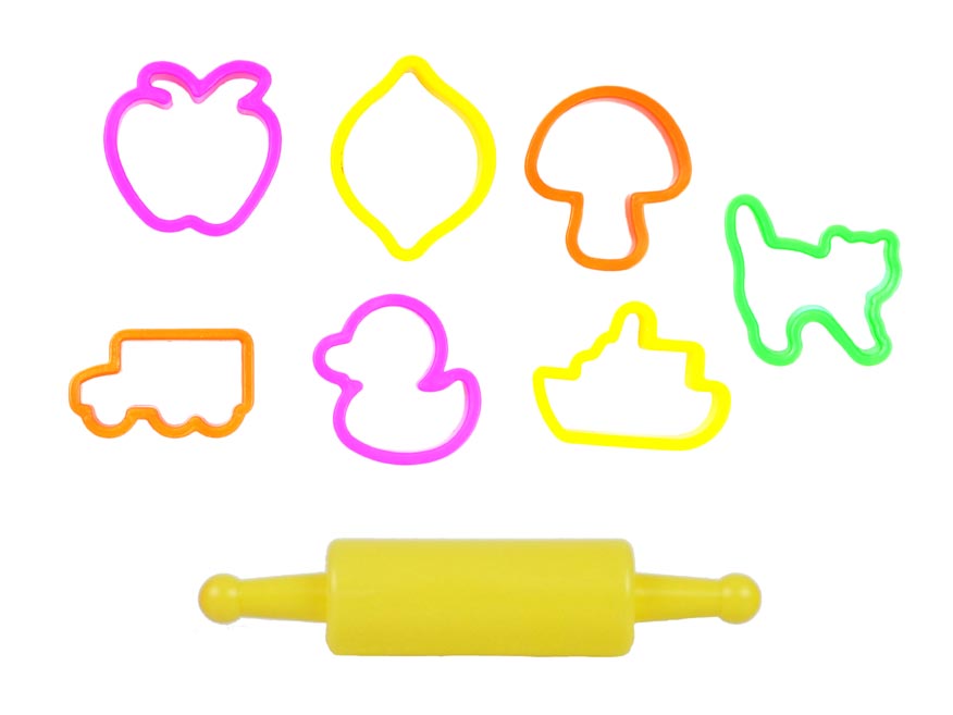 Modelling clay set 7 colours 550 g with tools