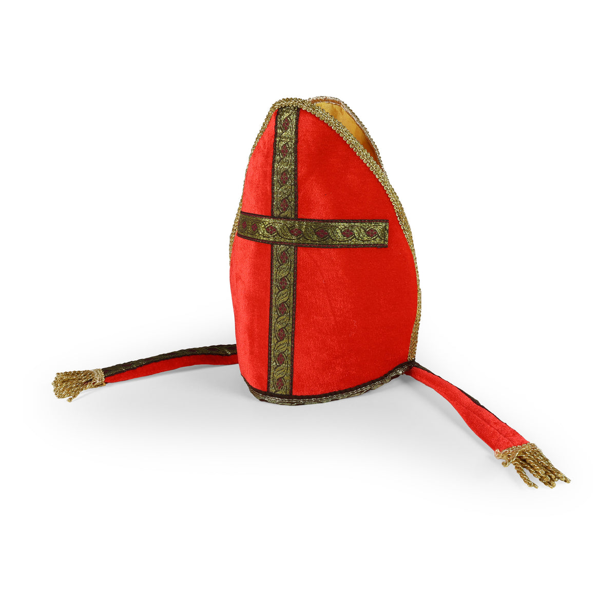 Saint Nicholas hat with gold trim / Mikulášská čepice