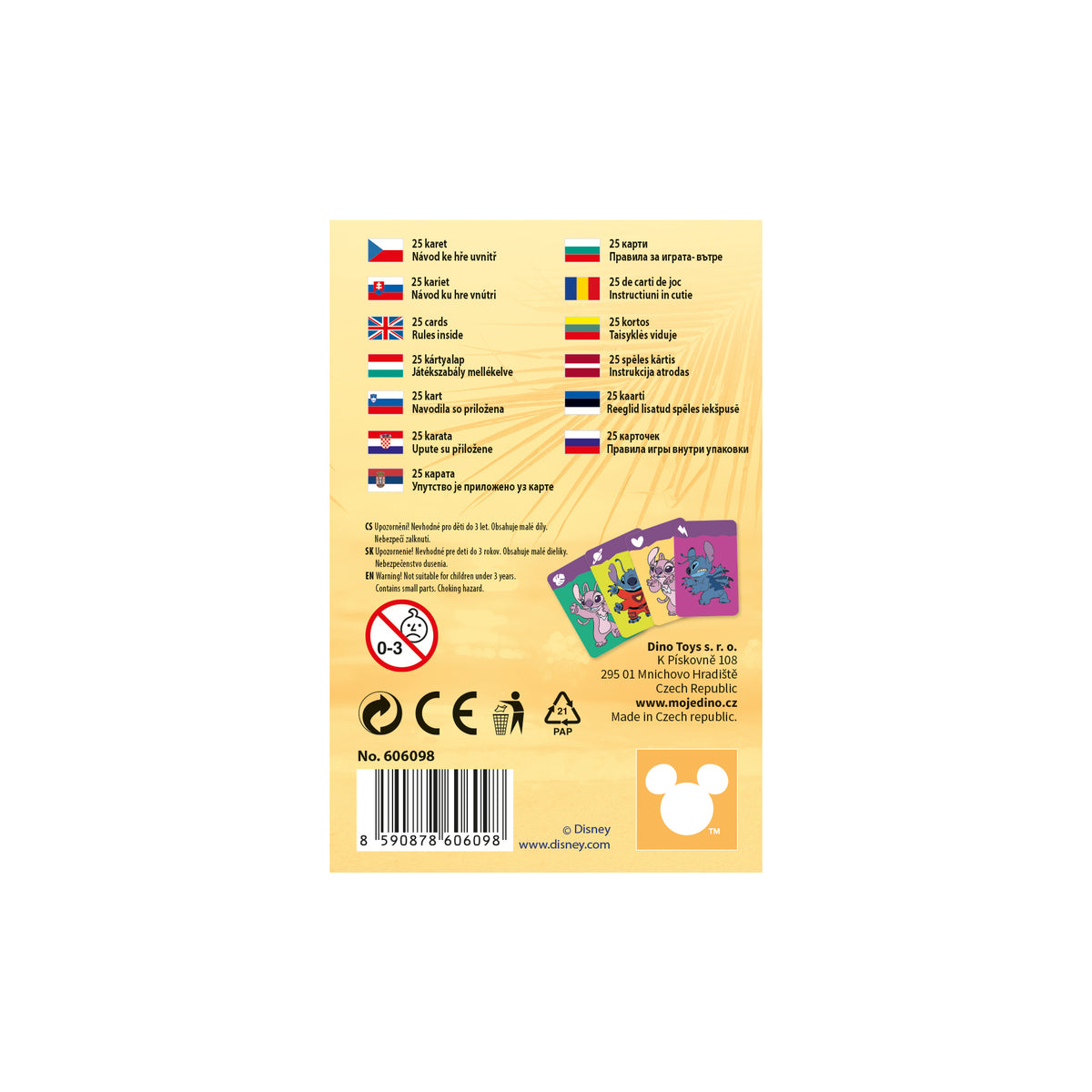 Stitch Black Peter Card Game