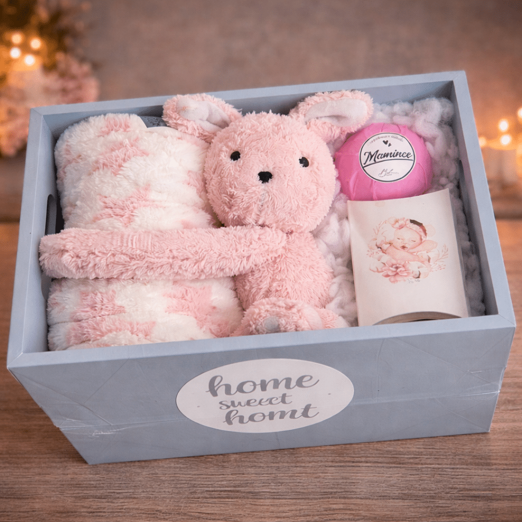 Pink Gift Box for an Expectant Mother