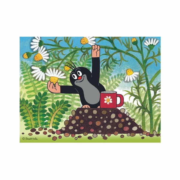Wooden blocks Little Mole and friends 12 pcs / Kubus Krtek a přátelé