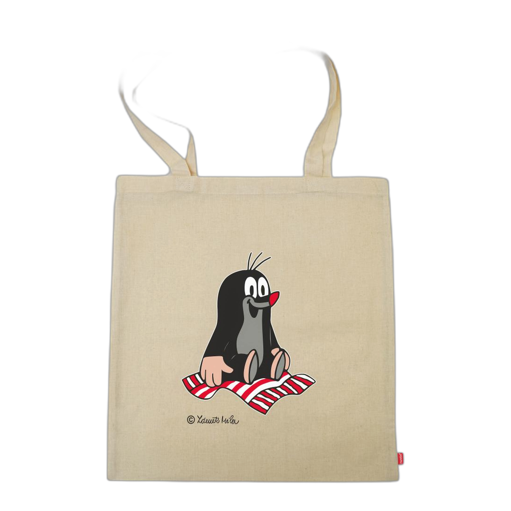 Little Mole tote bag 42×38 cm, natural, flying carpet