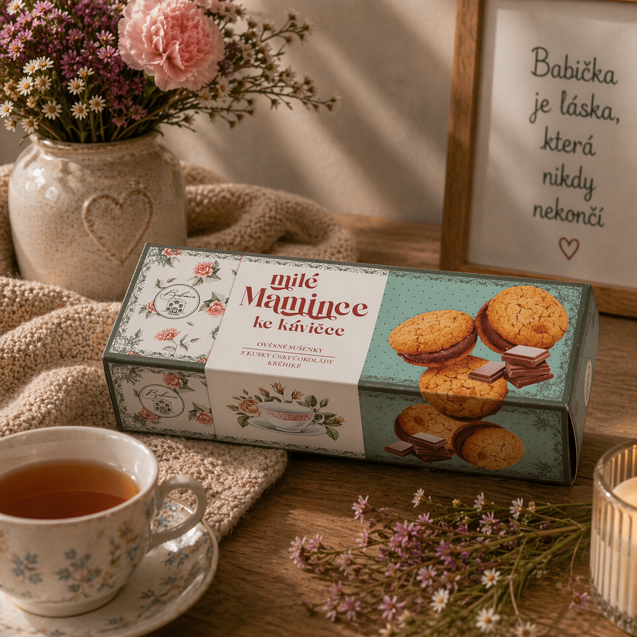 Biscuits for Mum with Chocolate Cream