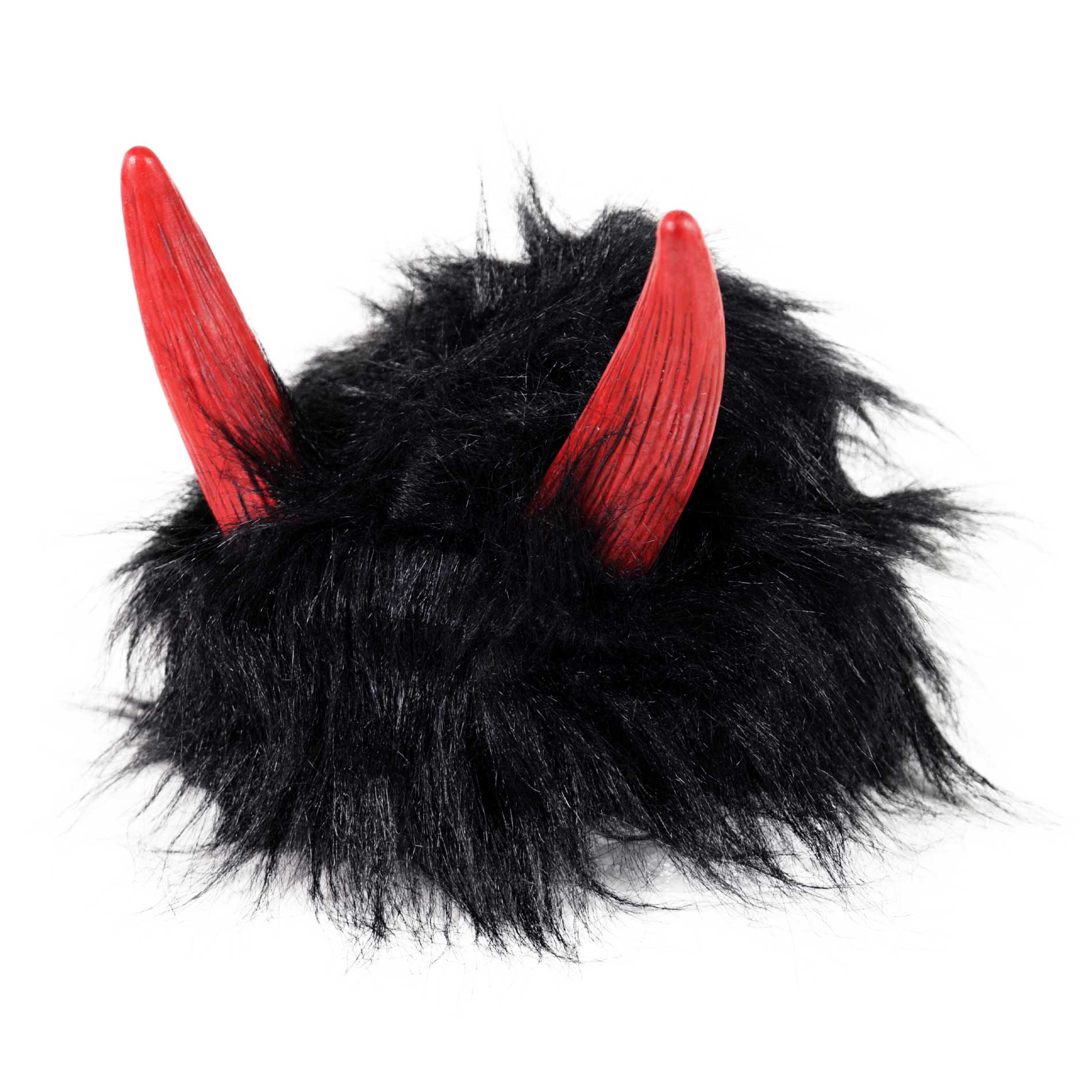 Black devil wig with horns