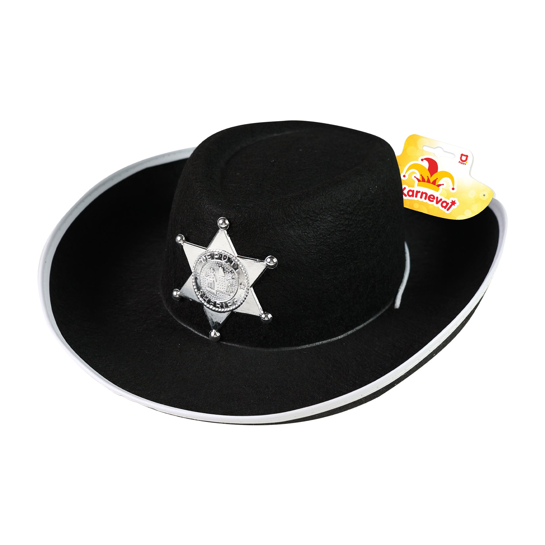 Children's black sheriff hat