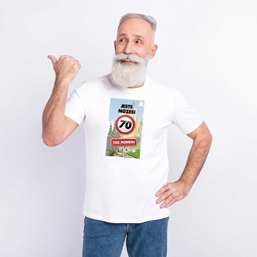 70th Birthday “Hurry Up” Printed T-shirt