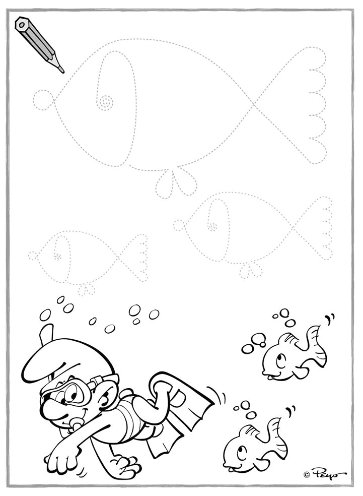Smurfs Activity Notebook with Maxi Marker