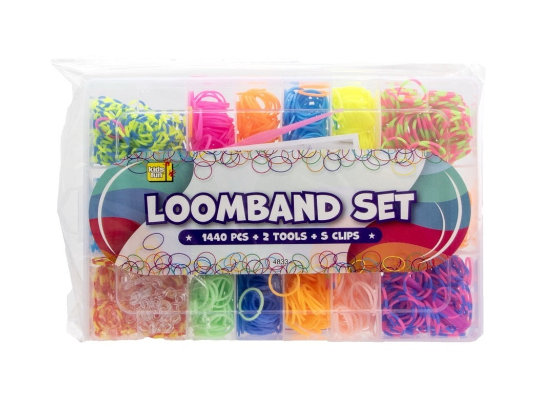 LOOM Bracelet Rubber Band Set 1440 Pieces