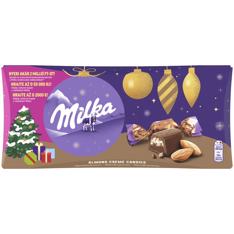 Milka Christmas Almond Candies / Milka Vanocni Salonky Mandle