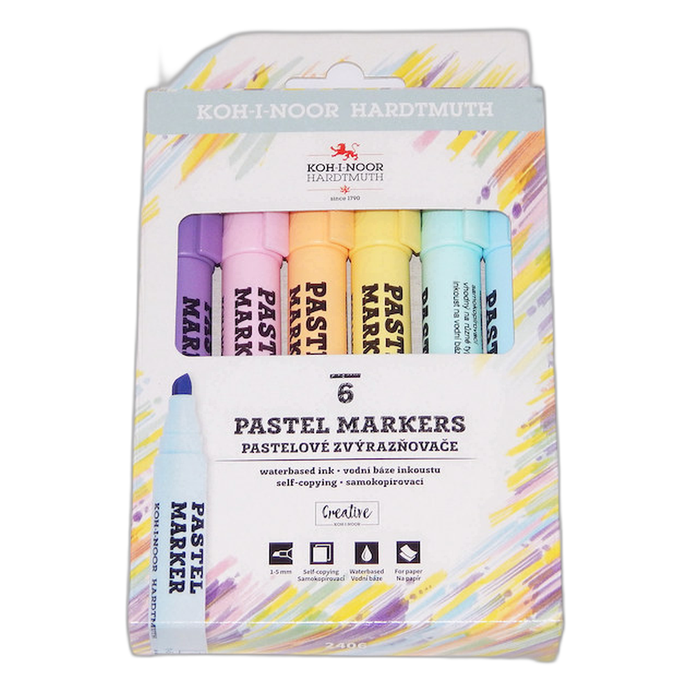 Koh-i-Noor 2406 Pastel Highlighters Set of 6