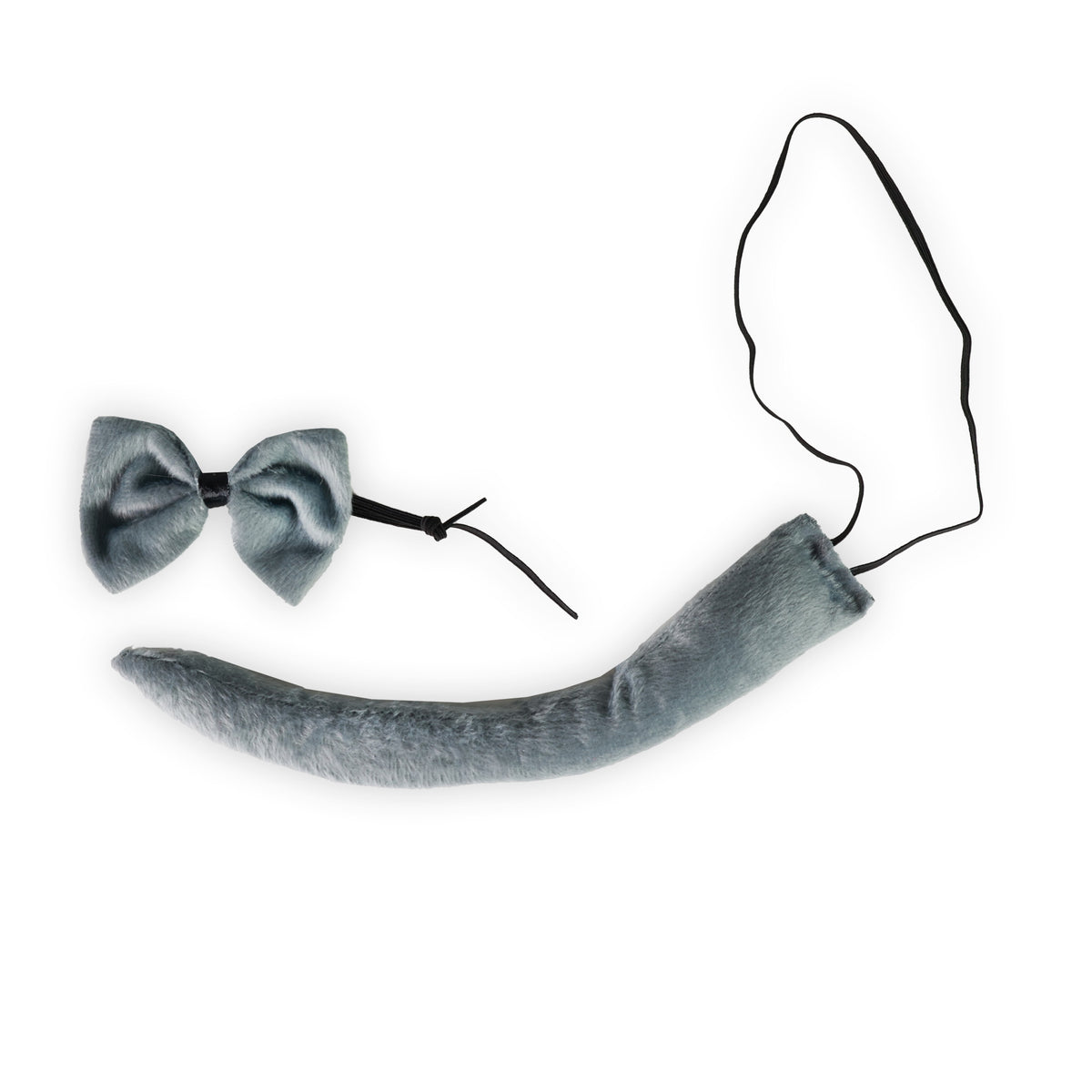 Mouse costume accessories set with tail, bow tie and headband