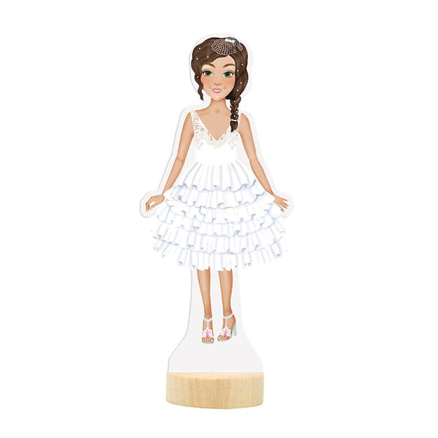 Magnetic dress-up doll Wedding