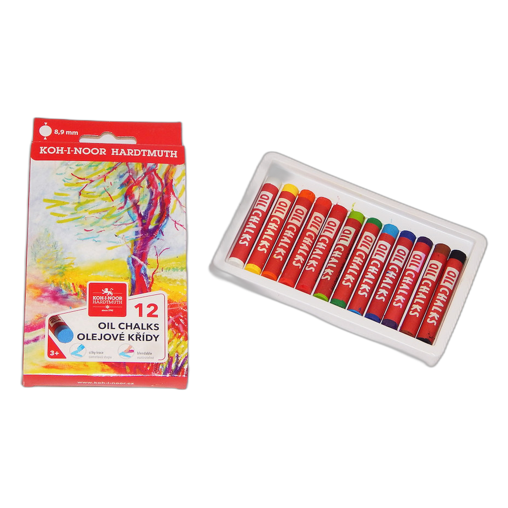 Koh-i-Noor Gioconda Oil Pastels 12 Cardboard Box