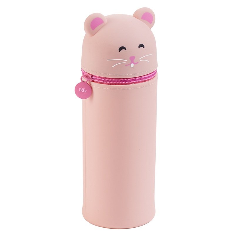 Penál se zipem Little Pets - Křeček, růžový