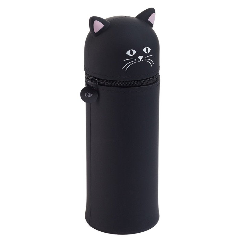 Penál se zipem Little Pets - Kočka, černý