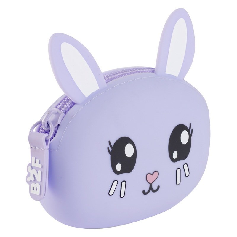 Peněženka se zipem Puppies to go - Králík, fialová