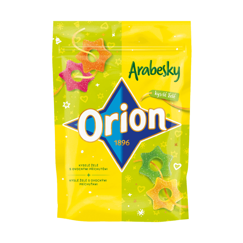 Orion Arabesky – Sour Fruit Jellies in bag / Orion Arabesky Kysele v sacku