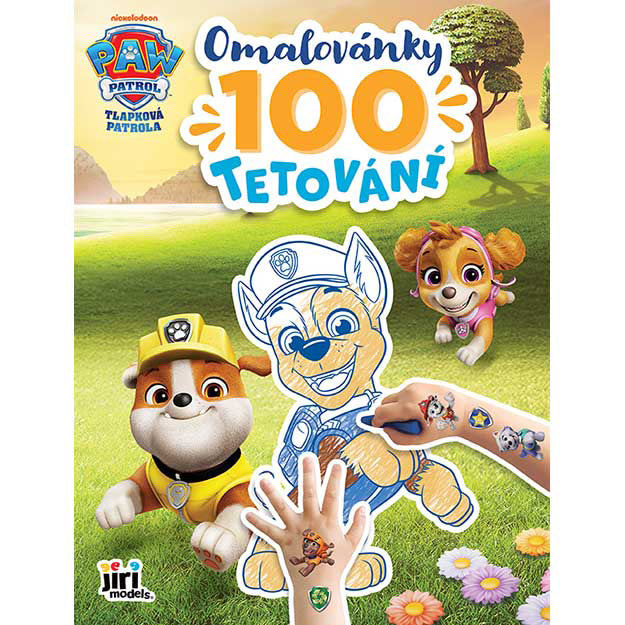 Paw Patrol Colouring Book with 100 Tattoos