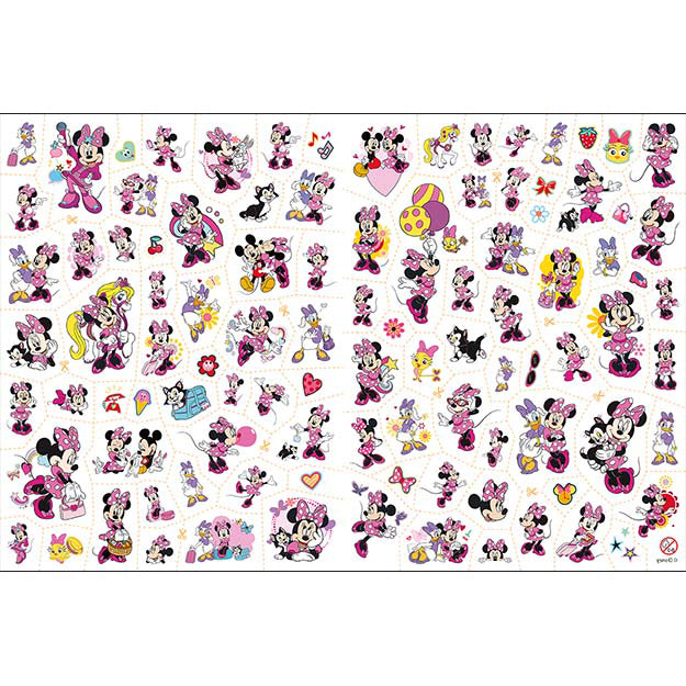 Minnie colouring book with 100 tattoos