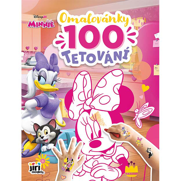 Minnie colouring book with 100 tattoos