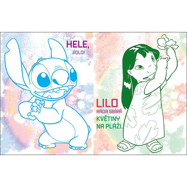 Lilo & Stitch colouring book with 100 tattoos