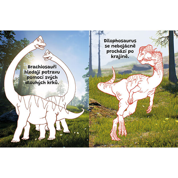 Dinosaur Colouring Book with 100 Tattoos