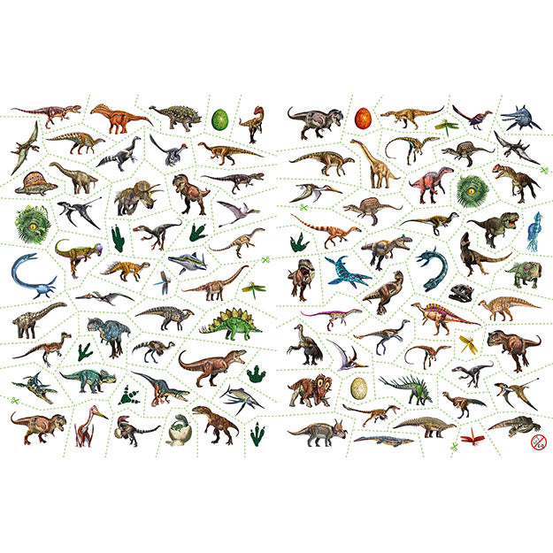 Dinosaur Colouring Book with 100 Tattoos