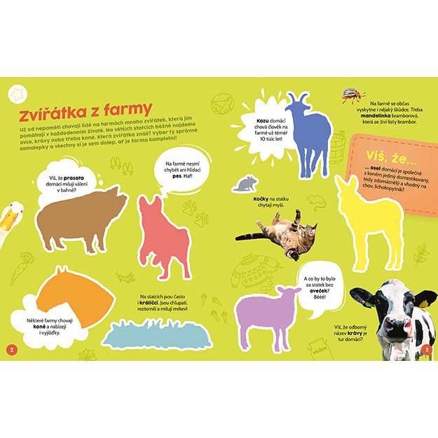 Farm Educational Sticker Book