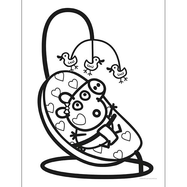 Peppa Pig colouring set with double-sided crayons