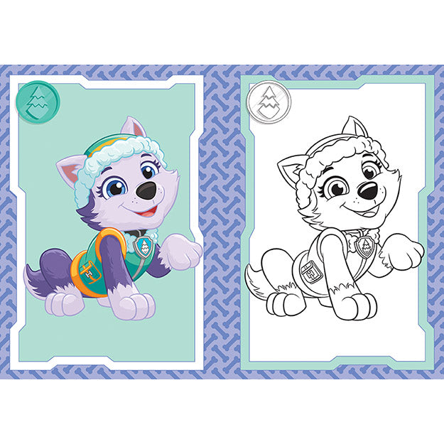 Paw Patrol colouring book A5 for girls