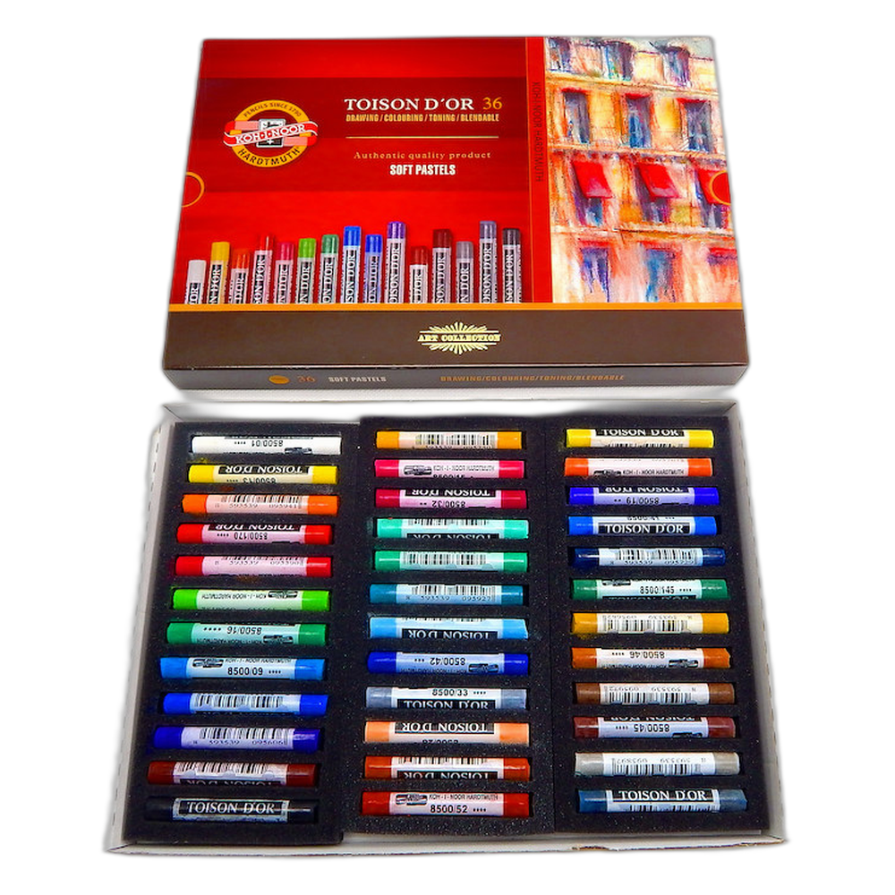 Koh-i-Noor Toison d'Or 8515 Soft Pastels Set of 36
