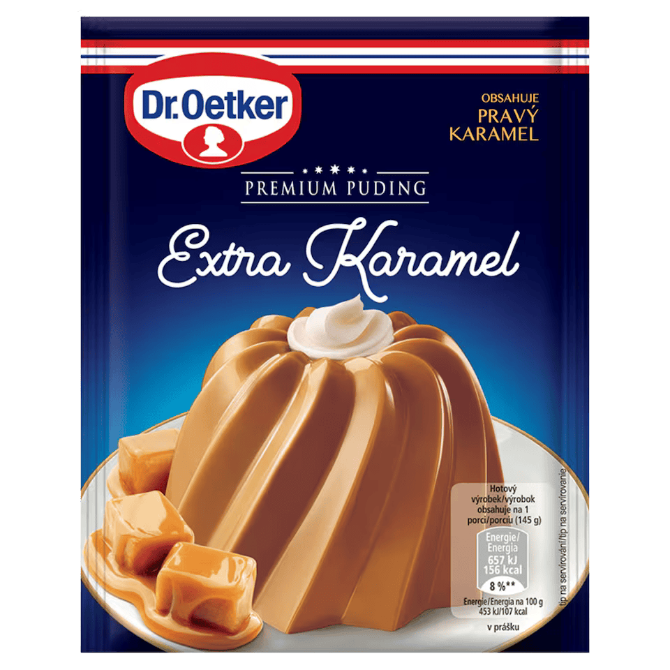 Dr.Oetker Premium Pudding – Extra Caramel Flavor / Premiovy pudink s extra karamelovou prichuti