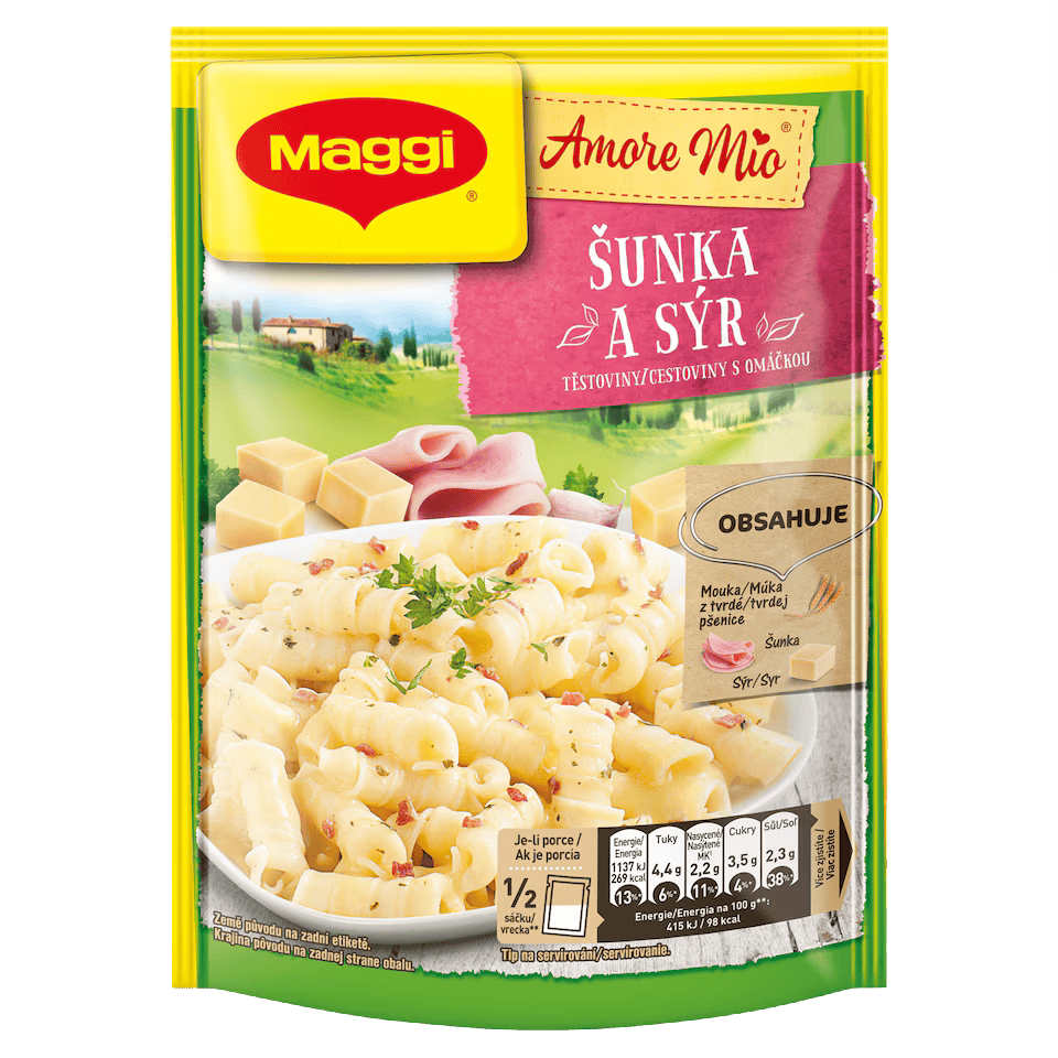 MAGGI Amore Mio Ham & Cheese with Pasta / Amore Mio Sunka a syr s testovinami