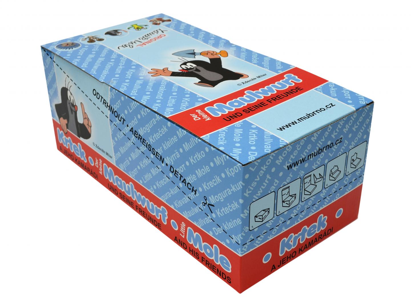 Little Mole Box 24 pcs, Mole & Friends, hand puppet / Krtecek a jeho kamaradi box prstovych manasku