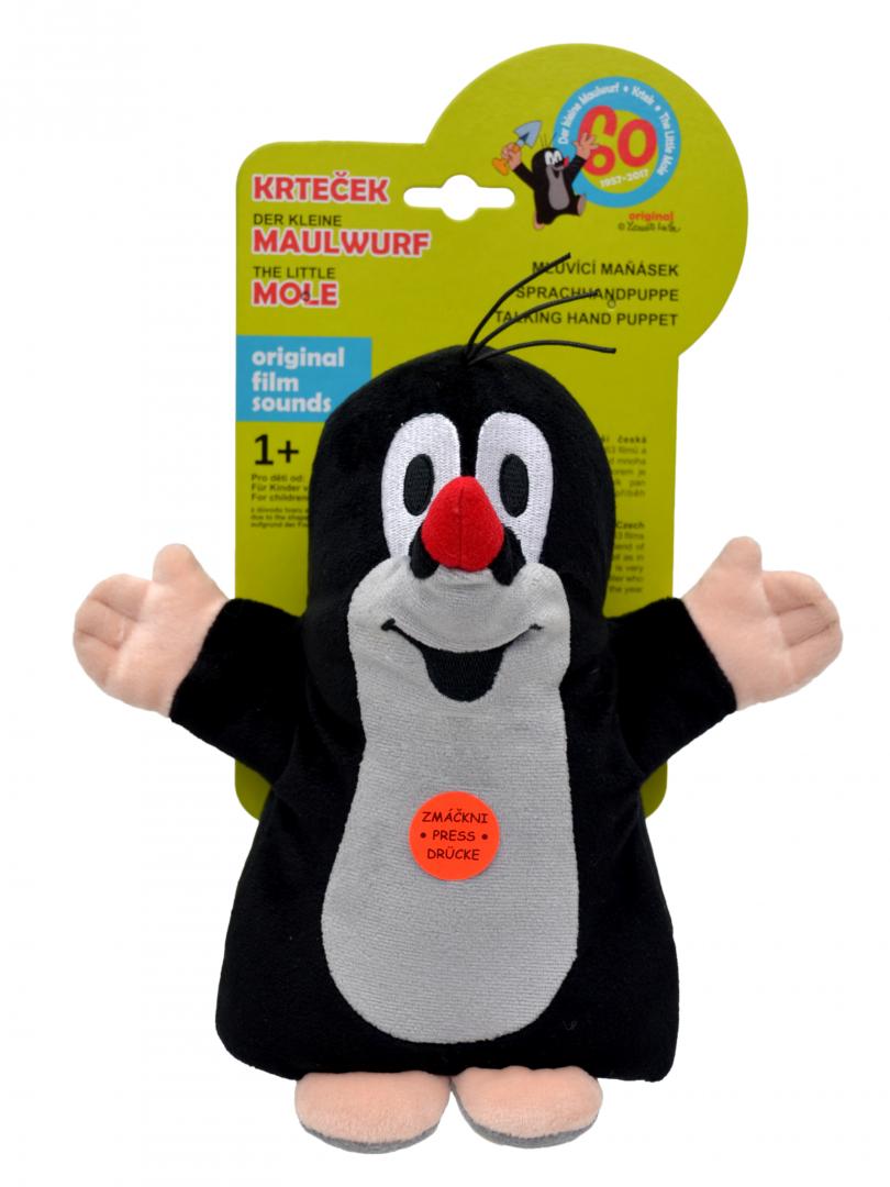 Kleine Maulwurf-Handschuhpuppe mit Ton / Krtecek mluvici manasek se zvukem