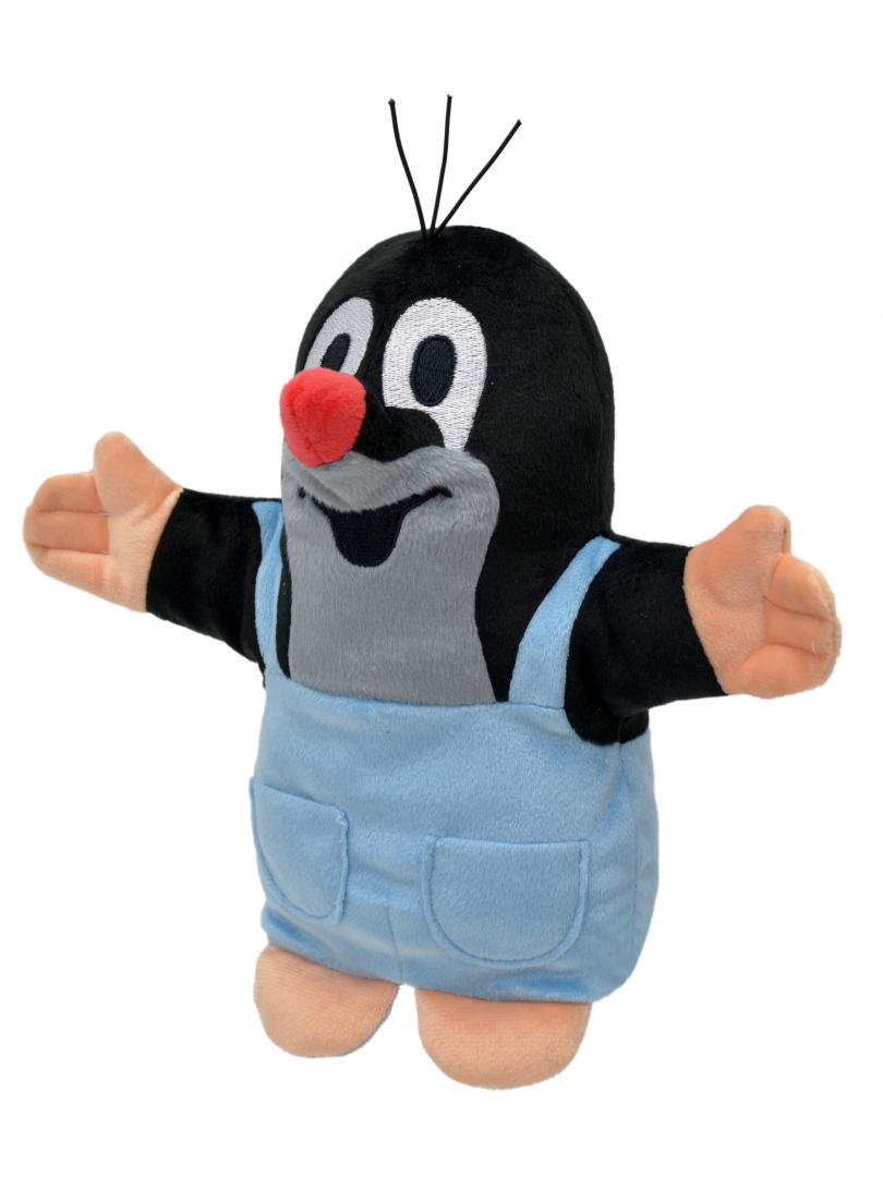 Little Mole trousers hand puppet 27cm / Krtecek v kalhotkach manasek