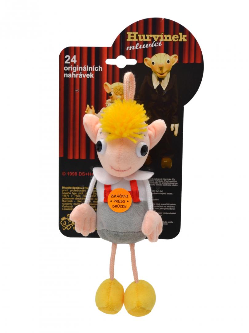 Hurvinek 22 cm talking plush toy / Hurvinek plysova hracka mluvici (Spejbl a Hurvinek)