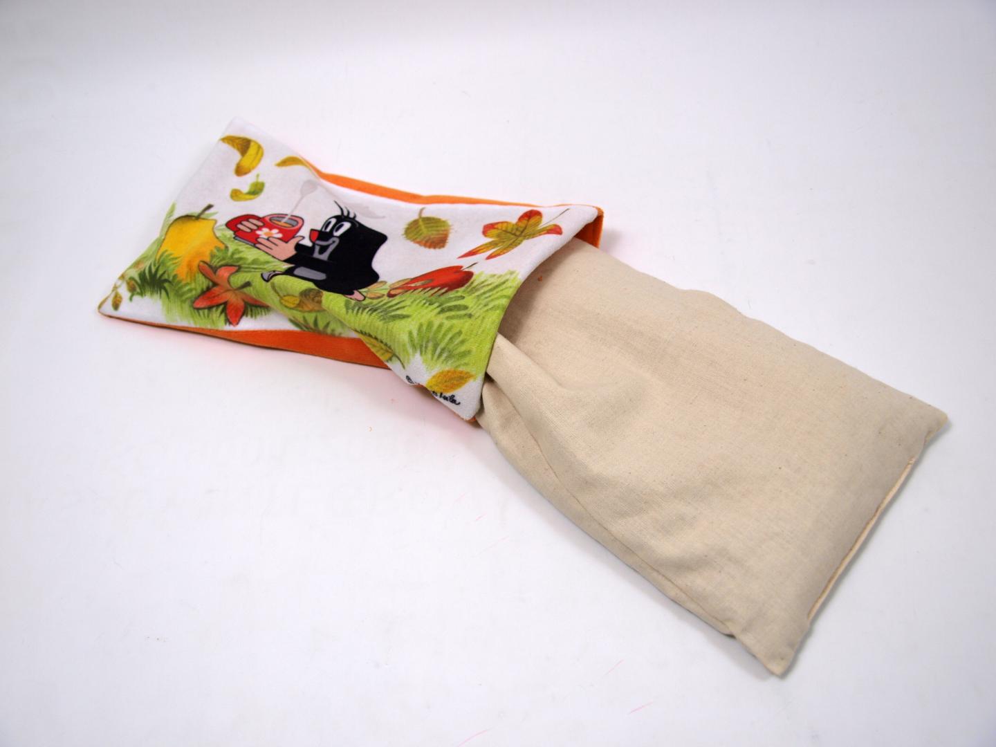 Little Mole Pillow heating Mole, pear / Hrejivy polstarek Krtecek a hruska