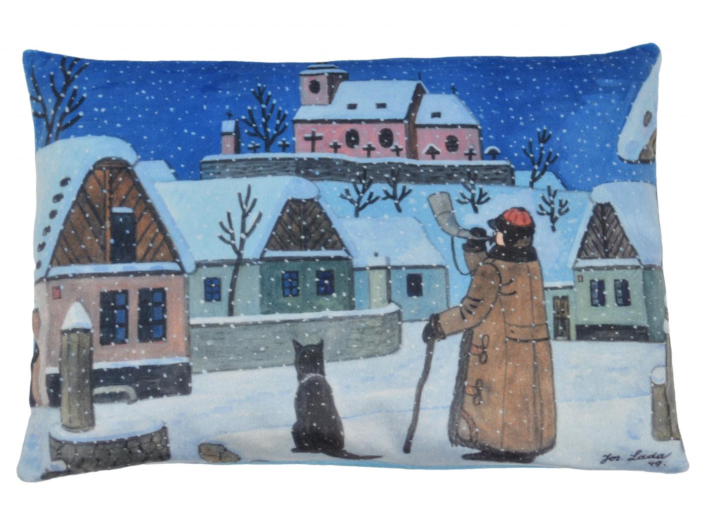 Josef Lada Midnight Pillow 45x30cm / Josef Lada pulnocni polstarek
