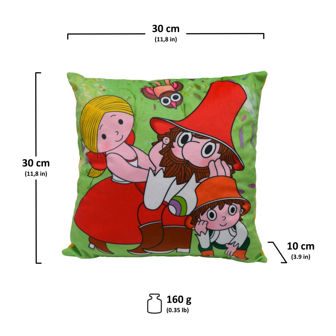 Rumcajs 30 x 30 cm Pillow Forrest / Rumcajs polstarek les (Loupeznik Rumcajs)