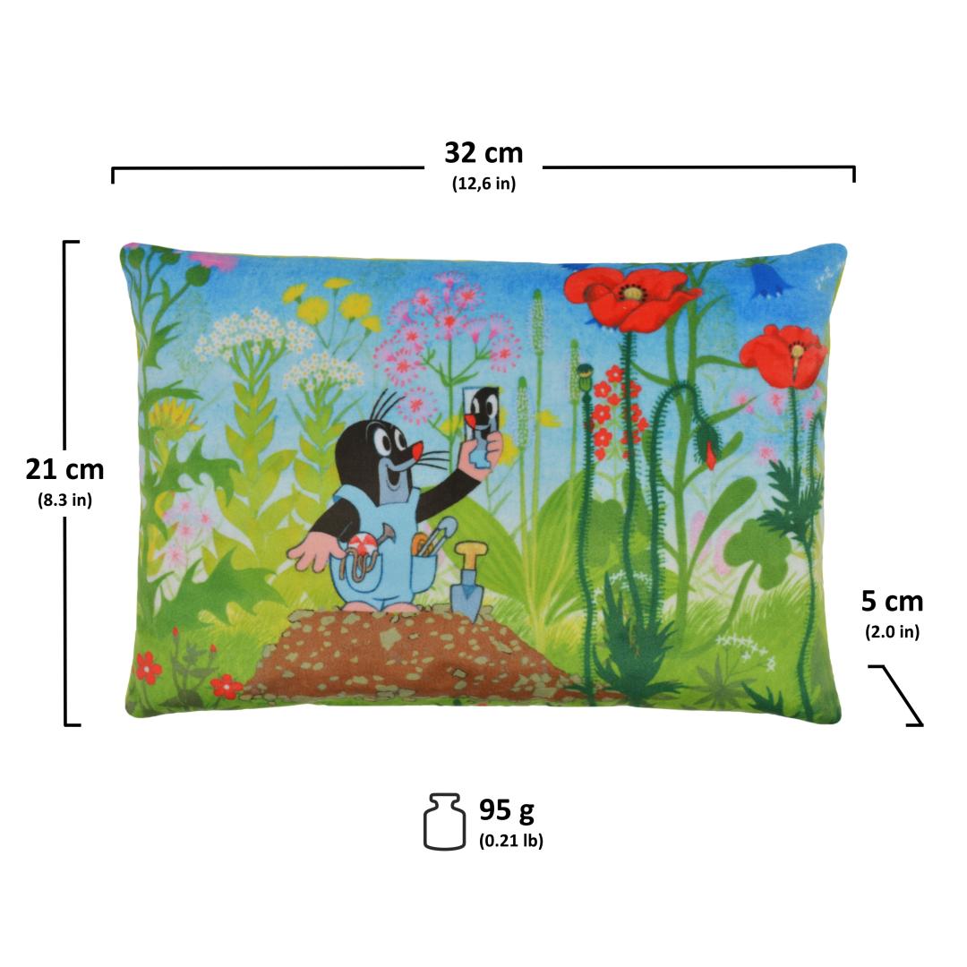 Little Mole Pillow 32 x 21 cm Trousers / Krtecek polstarek Krtek a kalhotky