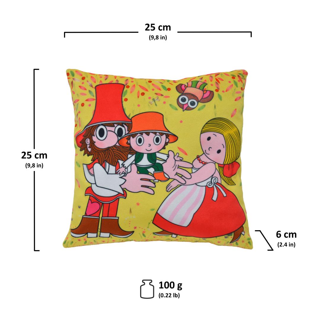 Rumcajs 25 x 25 cm Pillow Meadow / Rumcajs polstarek louka (Loupeznik Rumcajs)