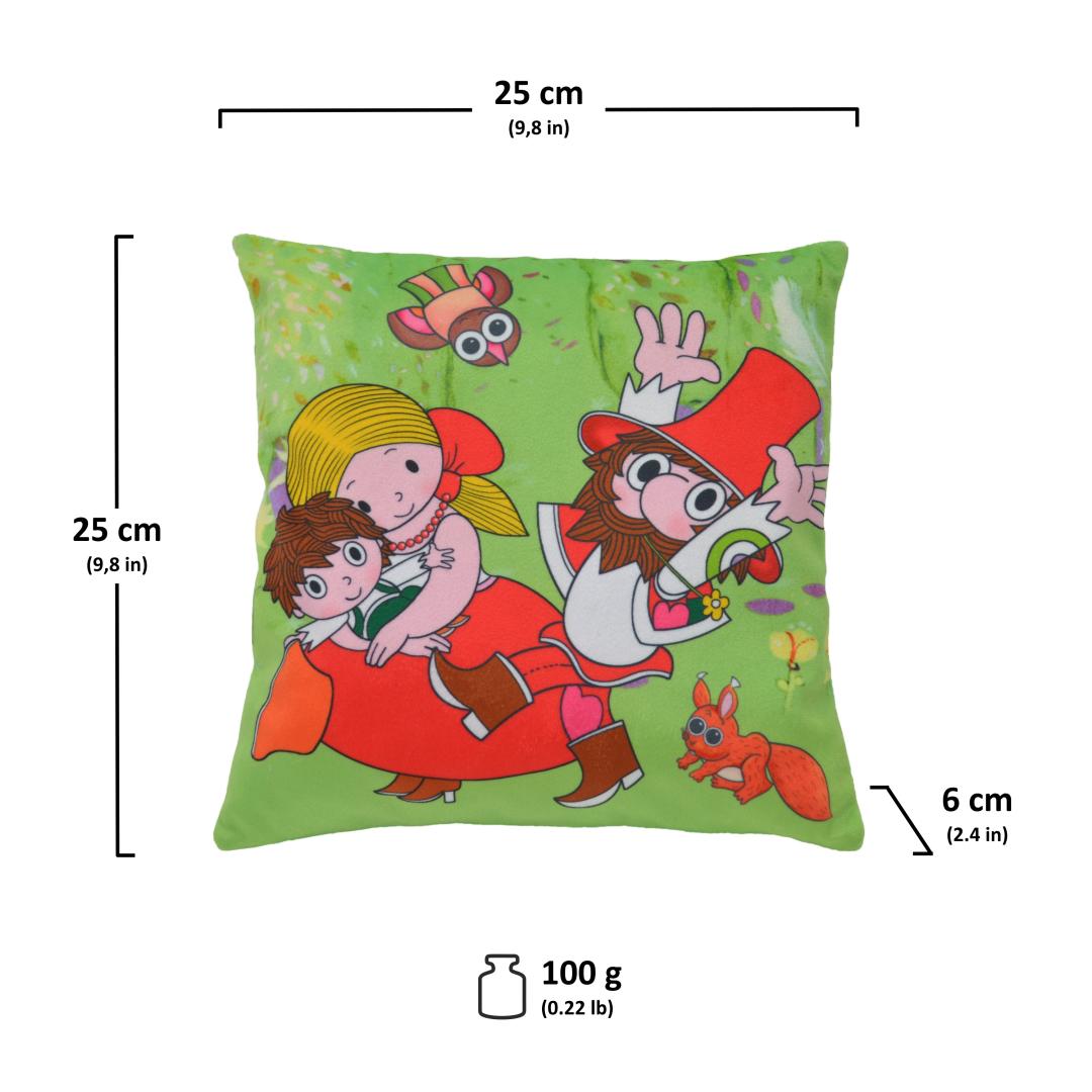 Rumcajs 25 x 25 cm Pillow Garden / Rumcajs polstarek zahrada (Loupeznik Rumcajs)