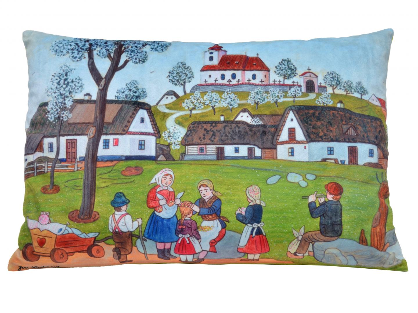 Josef Lada Spring Pillow 45x30cm / Josef Lada Jaro polstarek